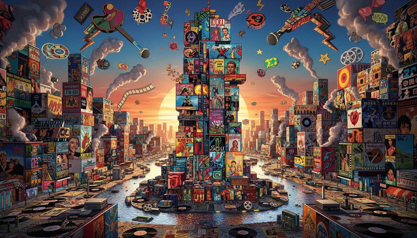 Pop Culture Icons Collage Style video example