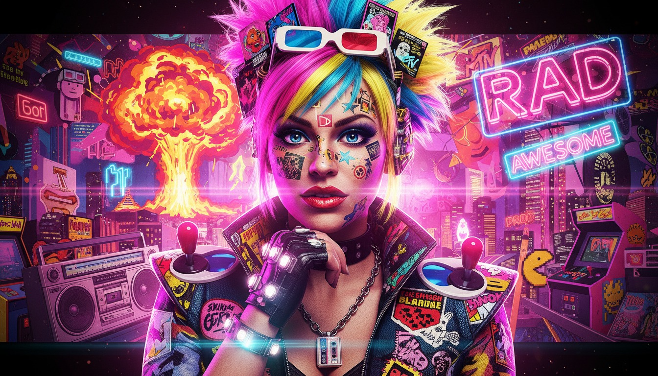 Pop Culture Icons Collage Style portrait