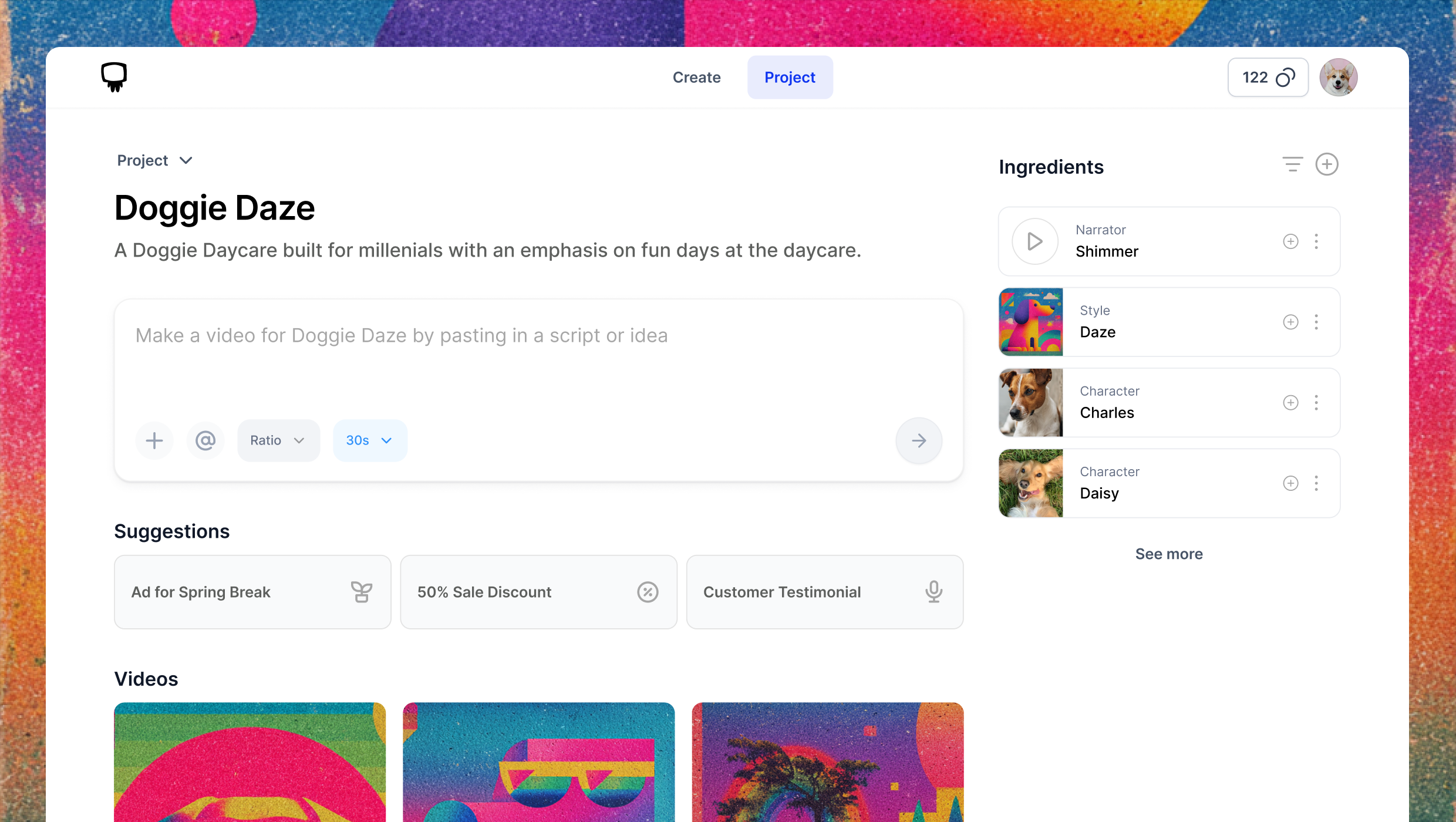 Projects Screenshot 1