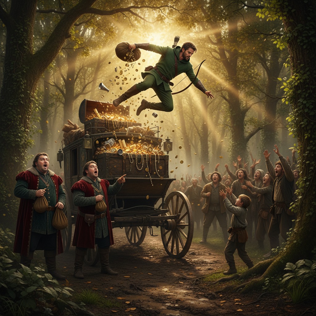 Robin Hood action shot