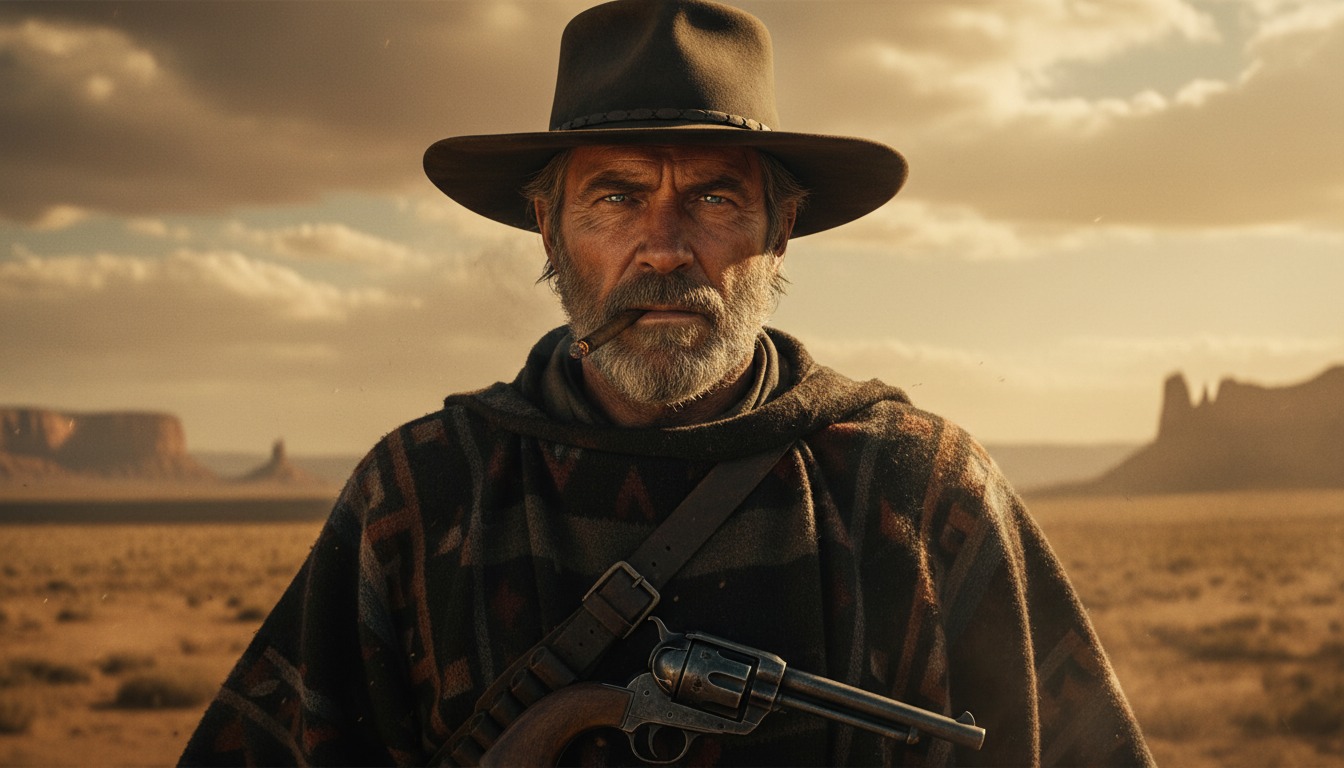 Sergio Leone's Spaghetti Western style portrait