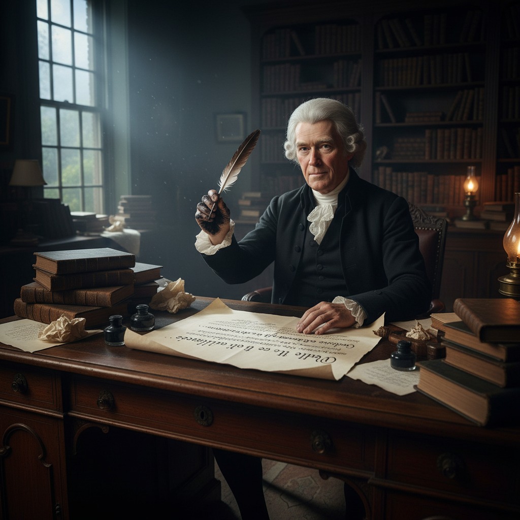 Thomas Jefferson action shot