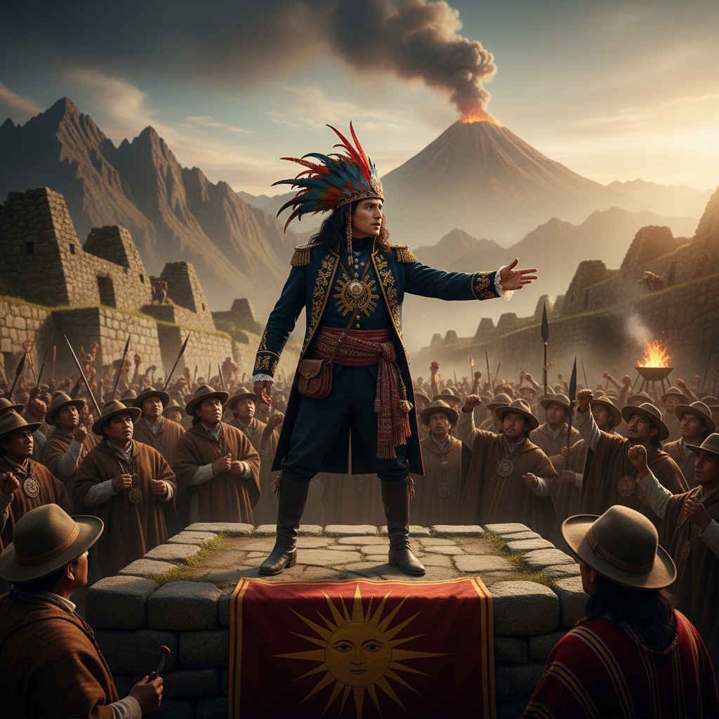 Túpac Amaru II action shot