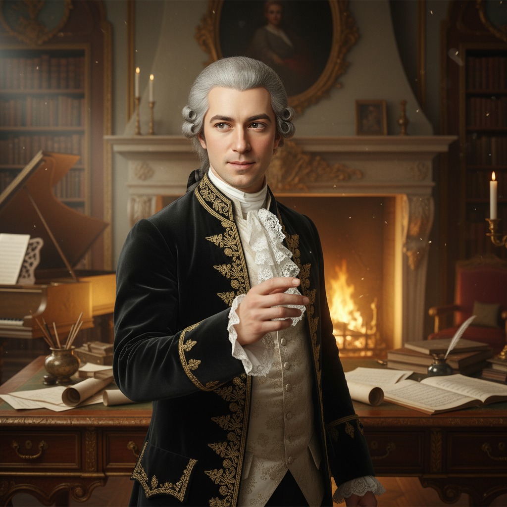 Wolfgang Mozart character hero