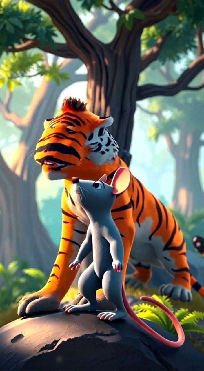 The Unlikely Bond: A Fearless Rat and a Majestic Tiger's Friendship