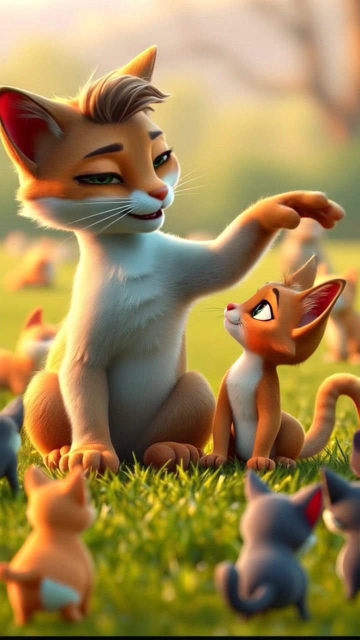 Petualangan Memancing Ibu Kucing dan Anak