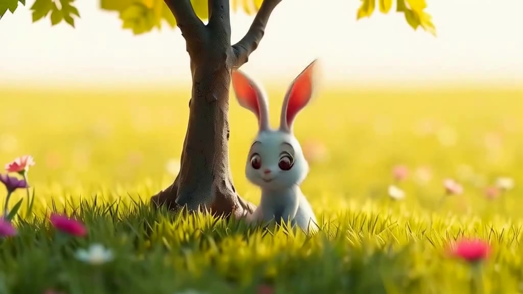 The Shy Rabbit and the Bluebird