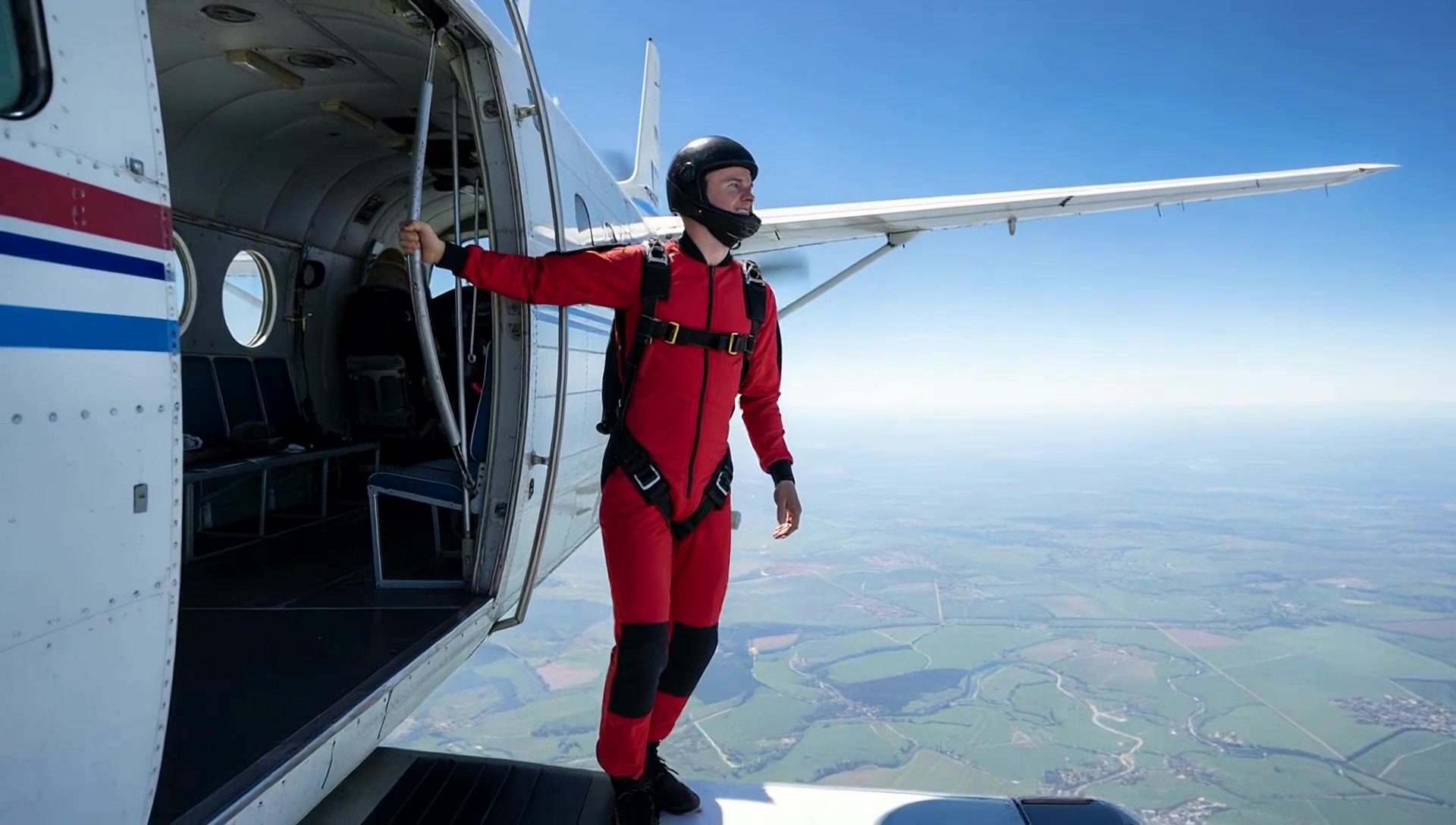 Parachute Panic: The Skydiver's Comedic Plunge