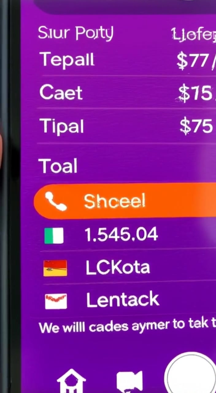 The screen gently fades to show a finger tapping on a payment app, confirming a transaction.