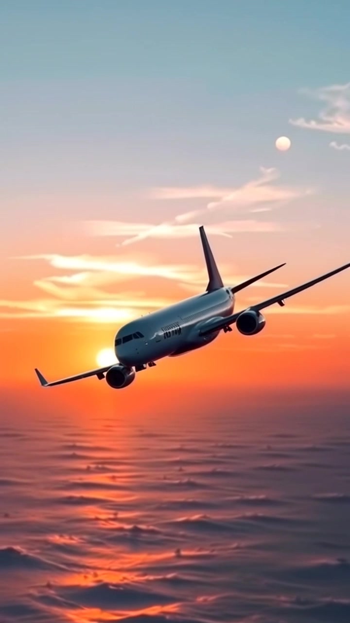 Sunset Flight: A Journey Begins
