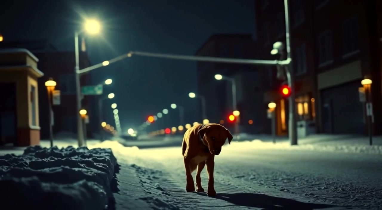 A Stray Dog's Night of Hope and Kindness