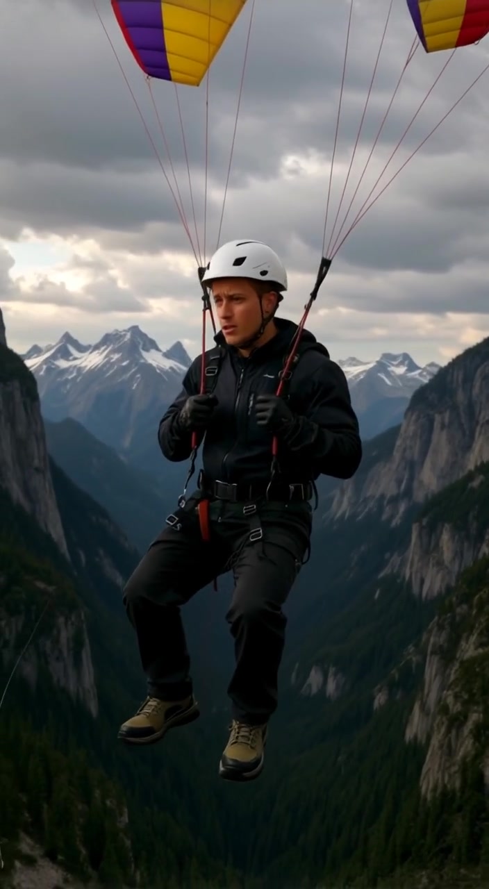 The Insane Rescue: Paraglider Saved from a 1,000-Foot Drop!