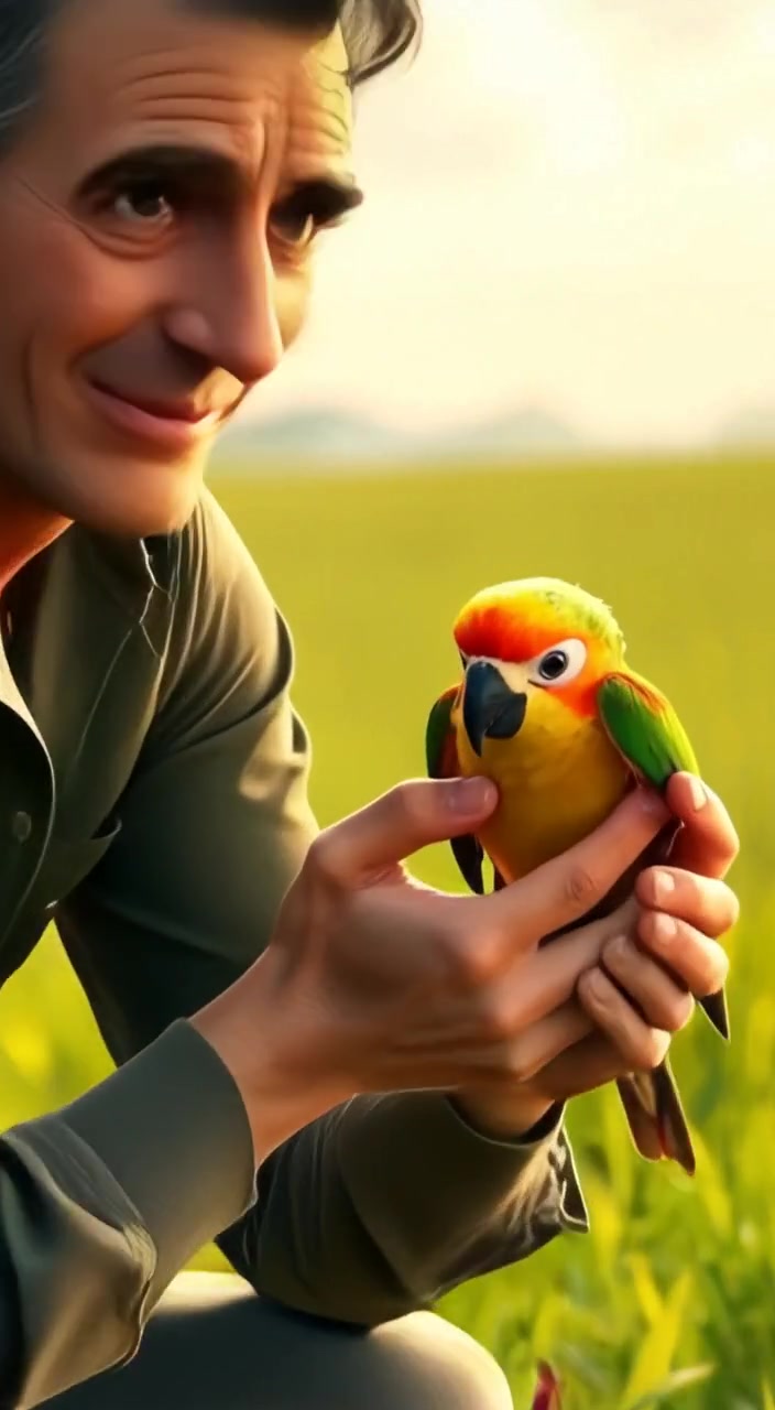 The Kind Farmer and the Parrot's Gift