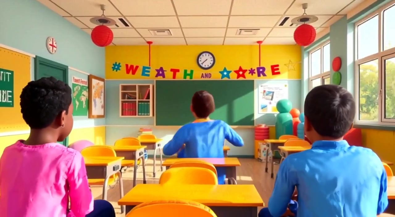 Vowel Adventure: Meet the Letters in a Colorful Classroom!