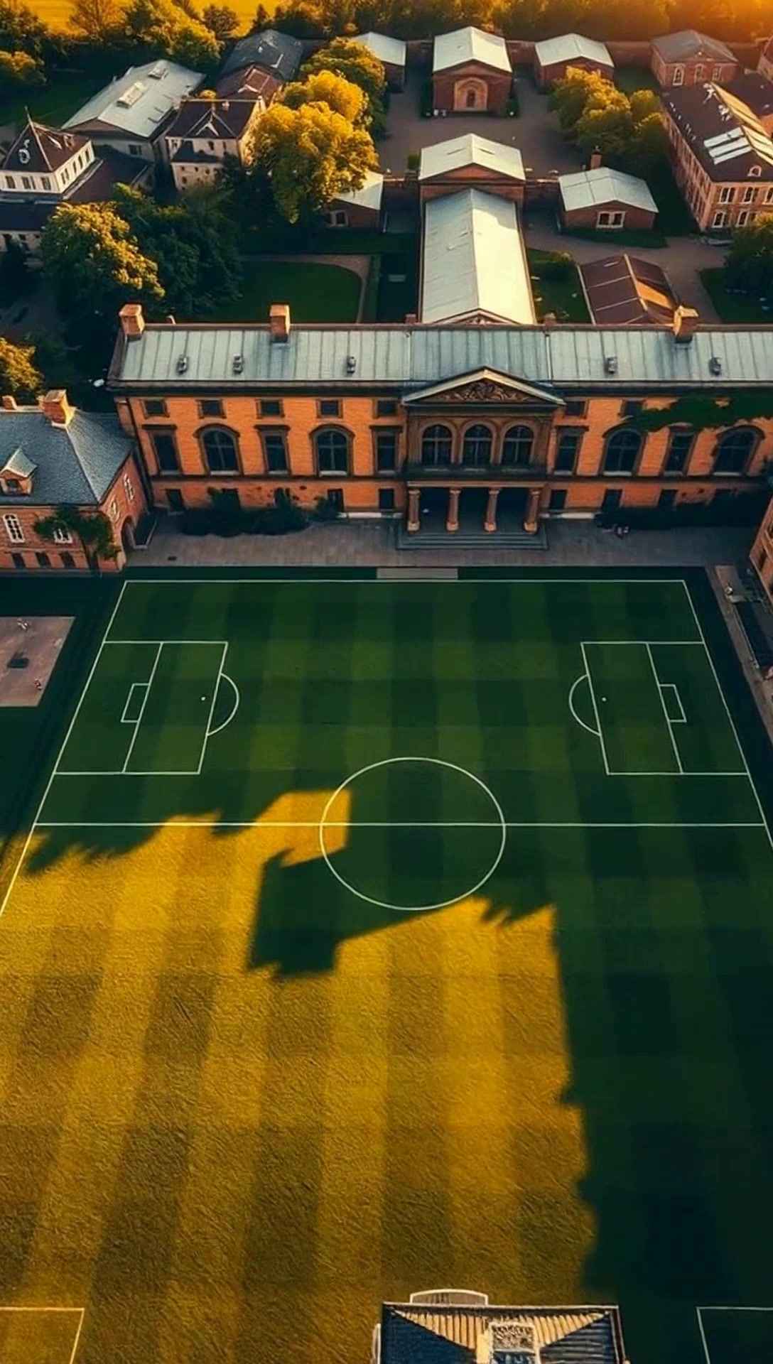 Drone Overhead: University Soccer Training