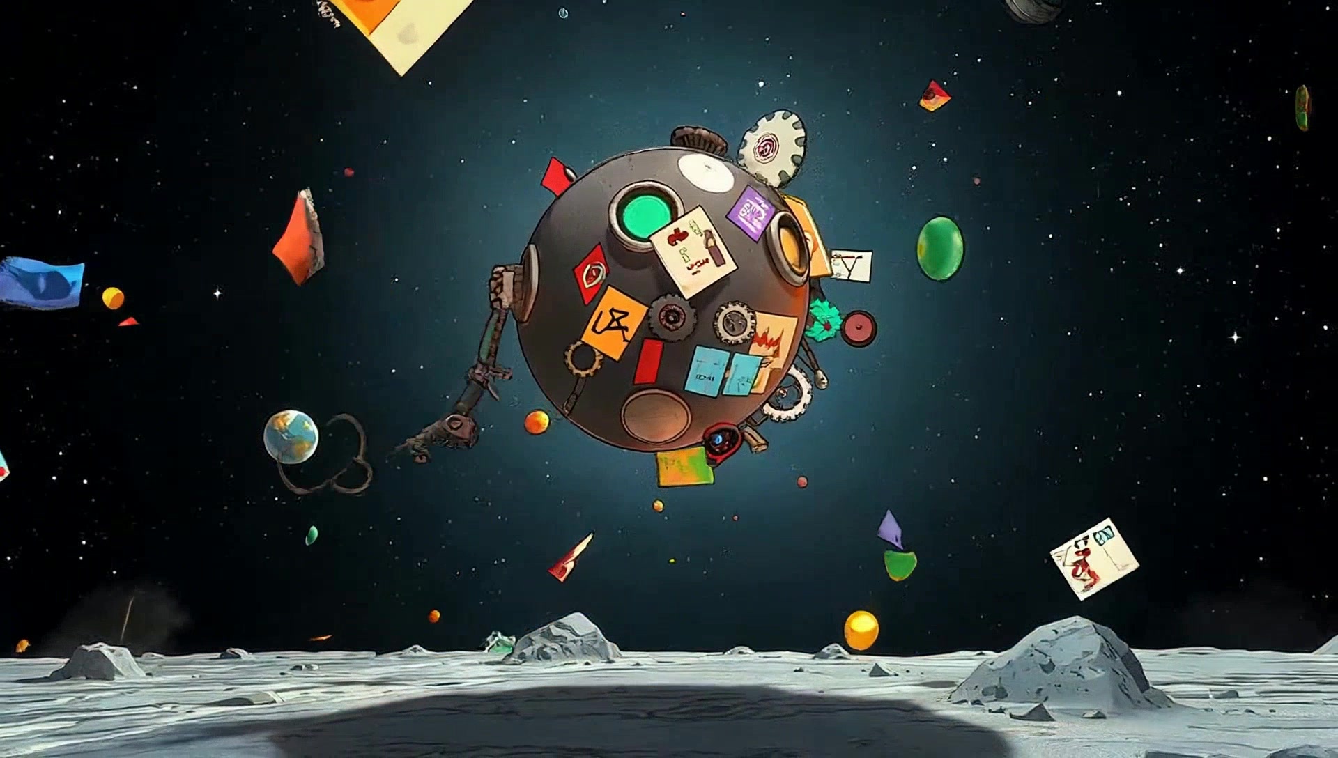 Reverse Explosion in a Moon Bathtub