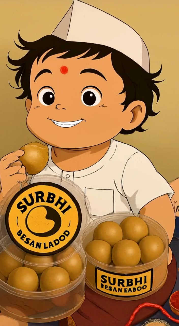 Joyful Dance with Ladoo: A Little Kid's Delight