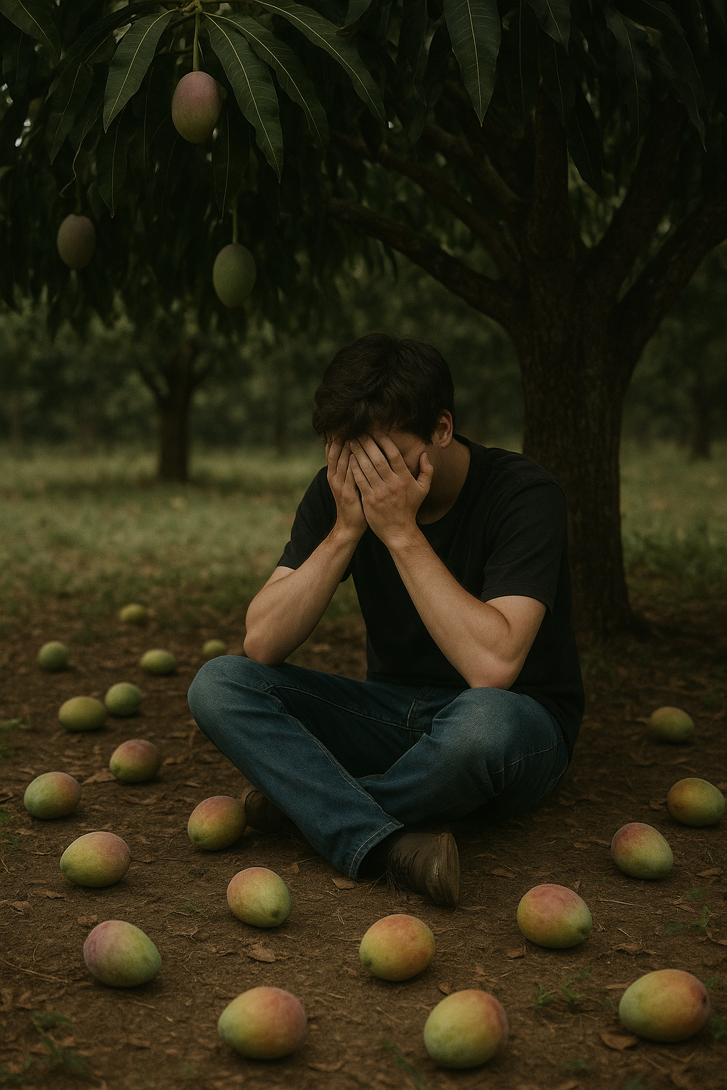 El adiós silencioso de José Efraín bajo el árbol de mango