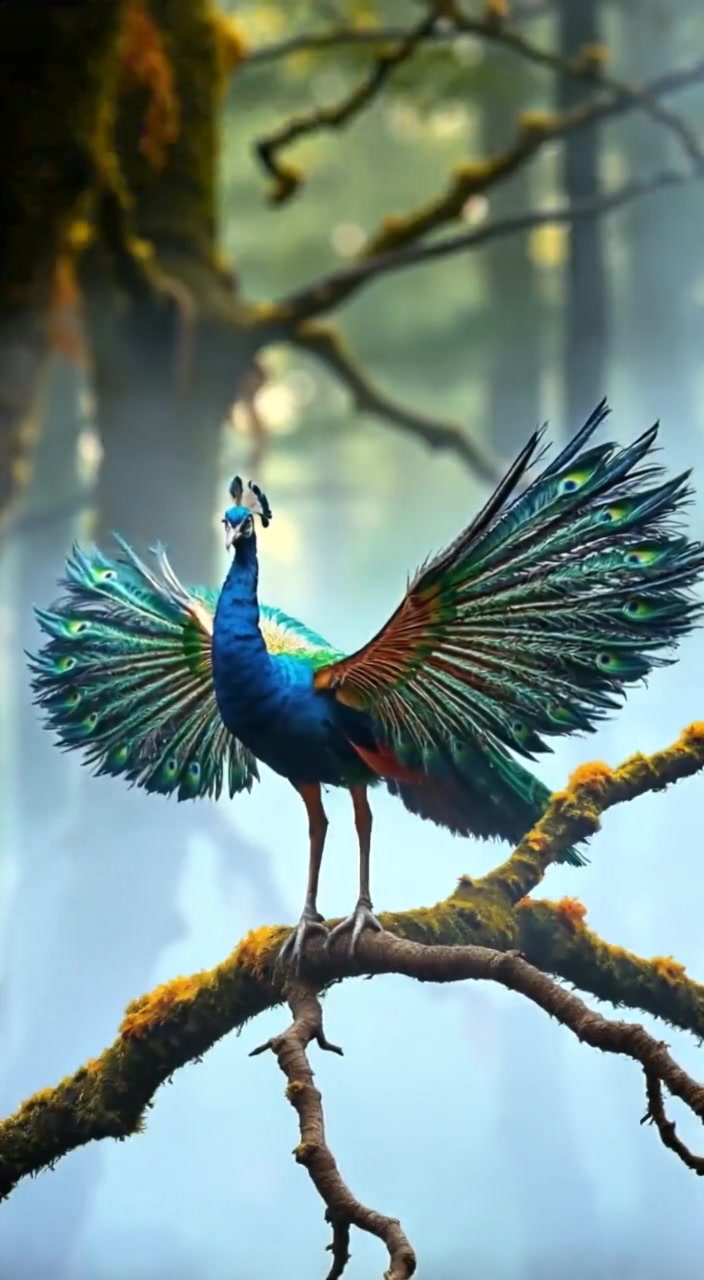 Nature's Duel: Peacock vs. Snake