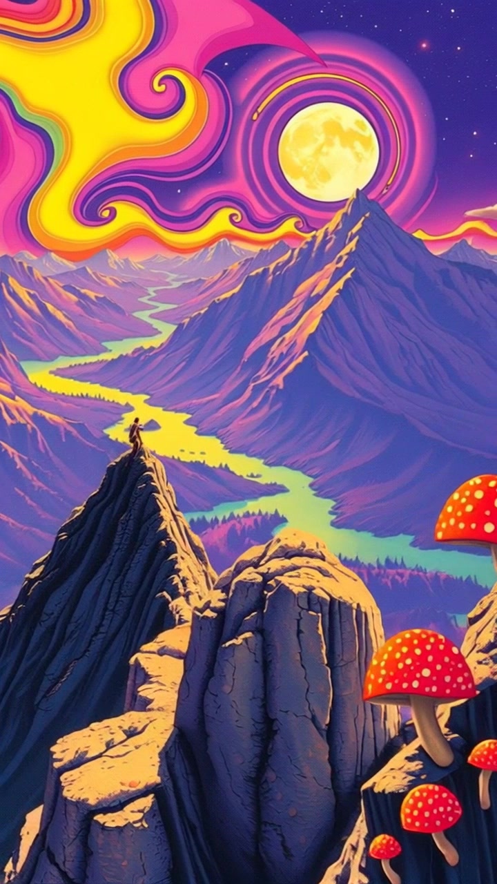 Scene: A group of climbers ascending a towering mountain, with expansive valleys stretching out below them, showcasing breathtaking views. Lighting: Bright daylight illuminating the rocky terrain and dramatic landscapes. Motion: Camera follows the climbers dynamically, sweeping around them as they make their climb, capturing their determination and the stunning scenery from various angles.