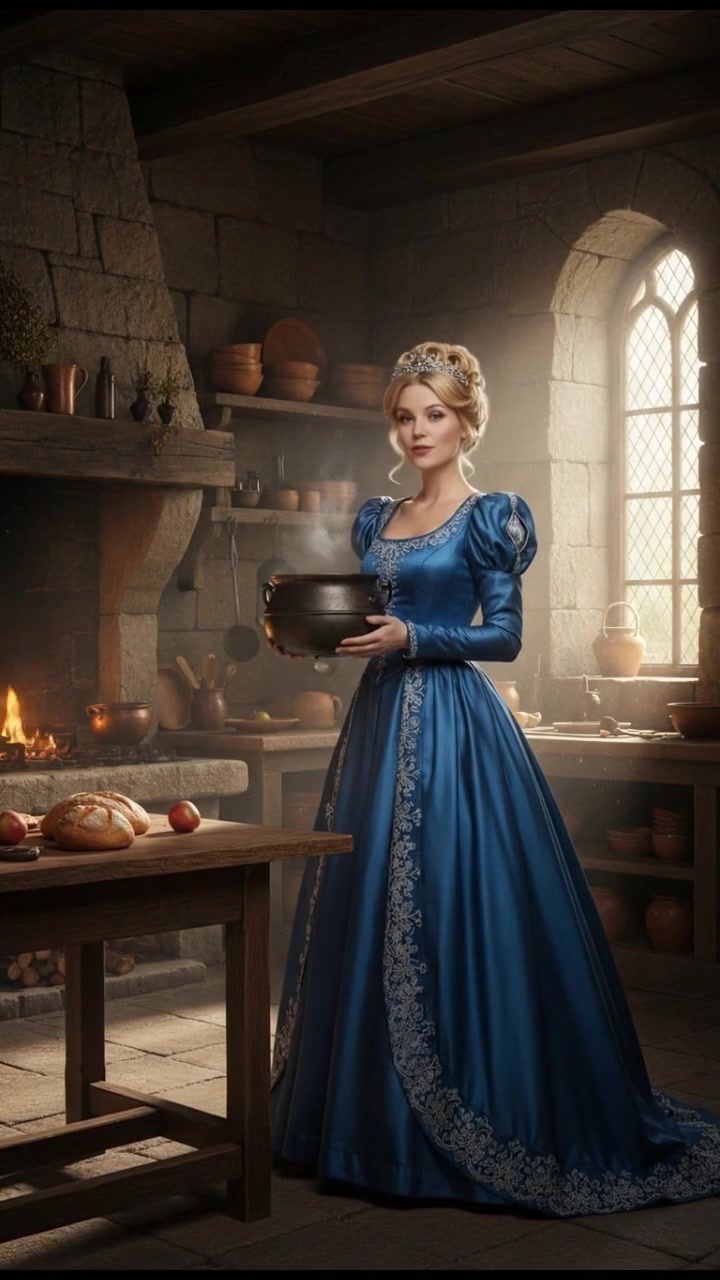 Pregnant Cinderella: A Beautiful Kitchen Moment