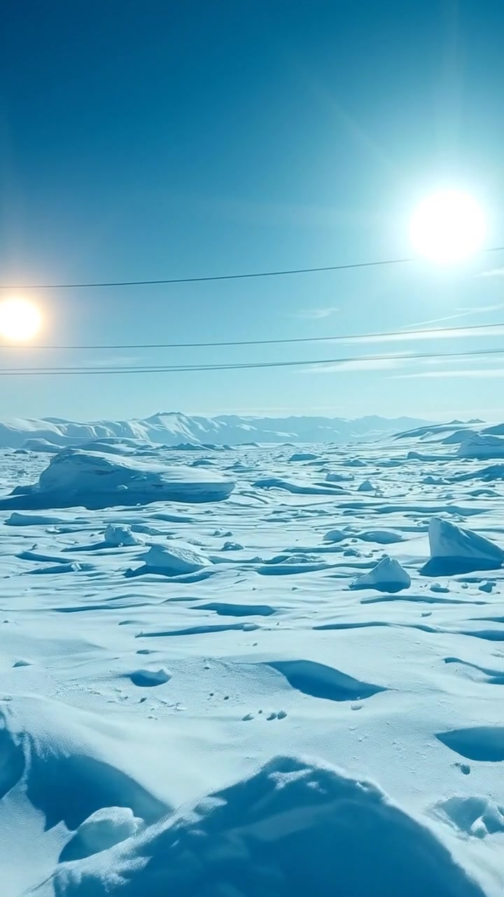 Eruption of Colors: A Mega-Excavator's Fractured Encounter on an Ice Planet