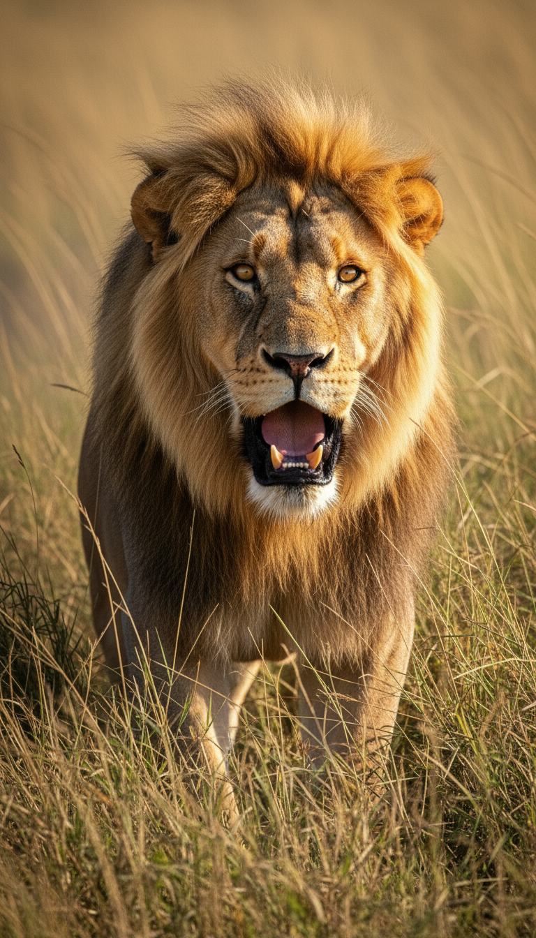 Surprise Encounter: Lion vs. Warthog in the Savanna