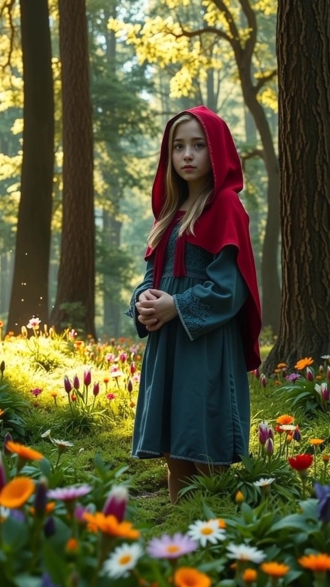 A Girl's Journey in a Magical Nature World