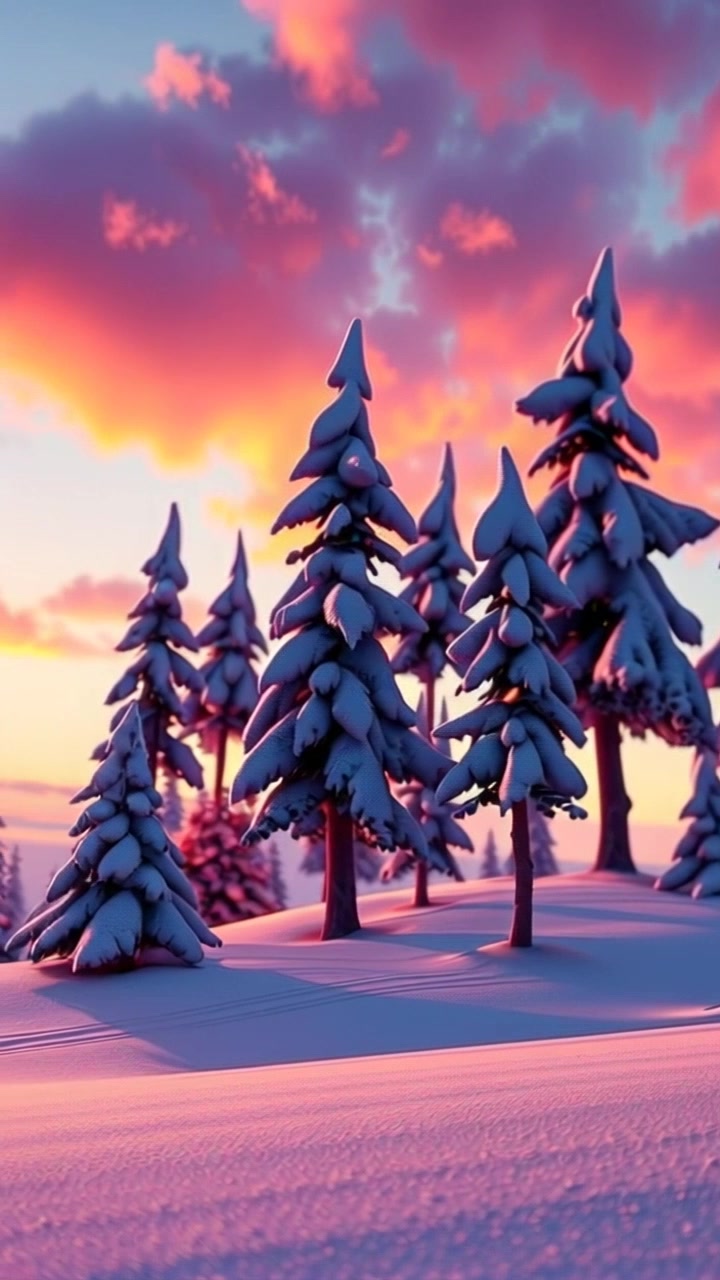 Epic Samurai Duel in a Snowy Sunset