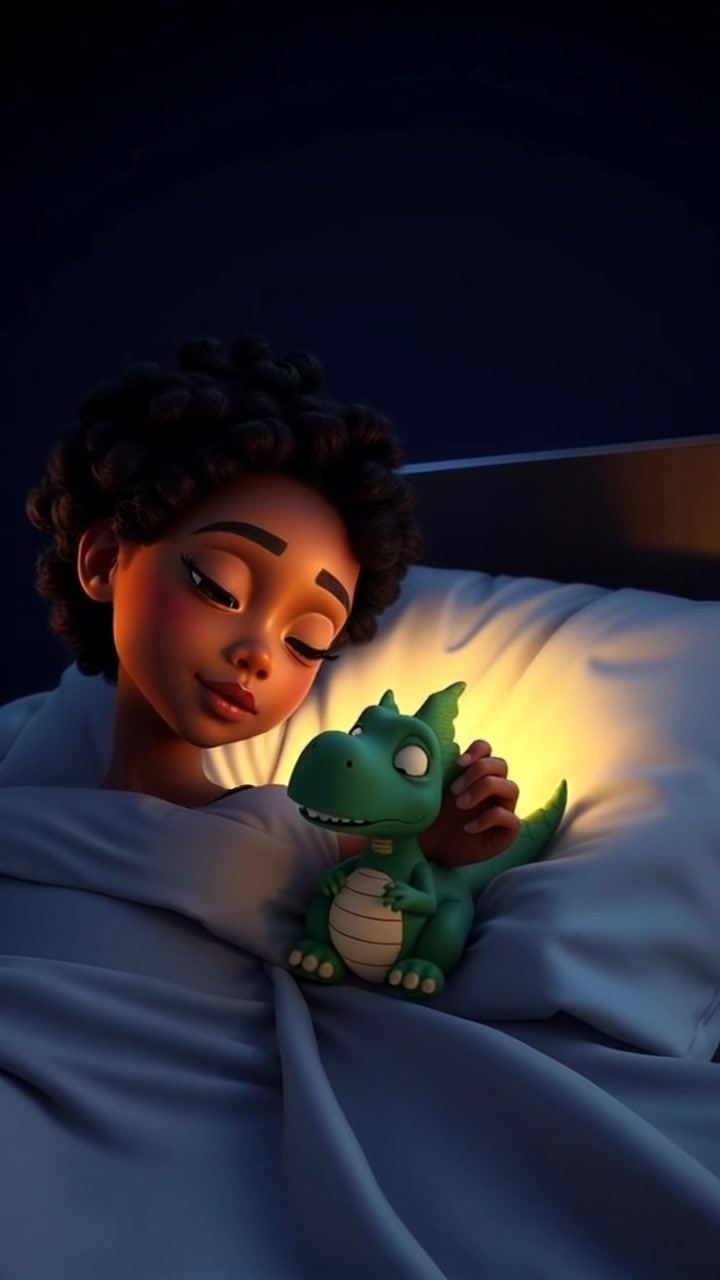 Mia and Dino's Magical Midnight Adventure