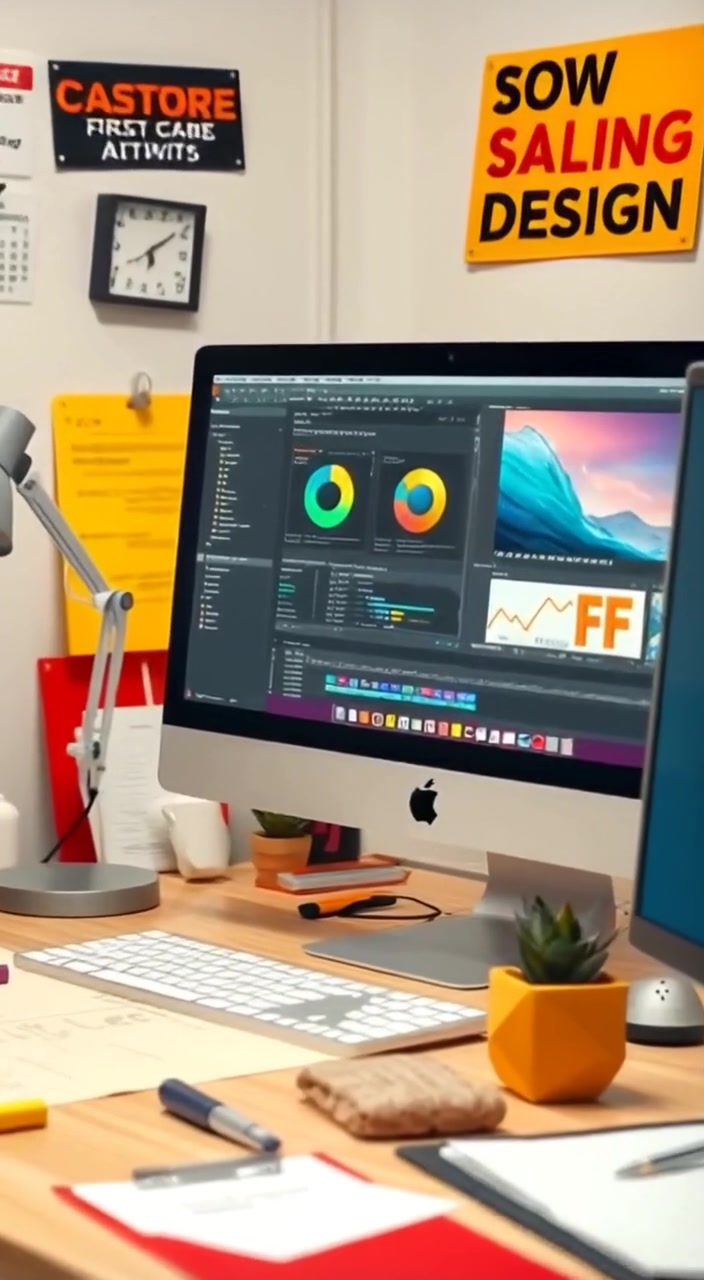 3D Animation on Graphic Design and Canva Templates