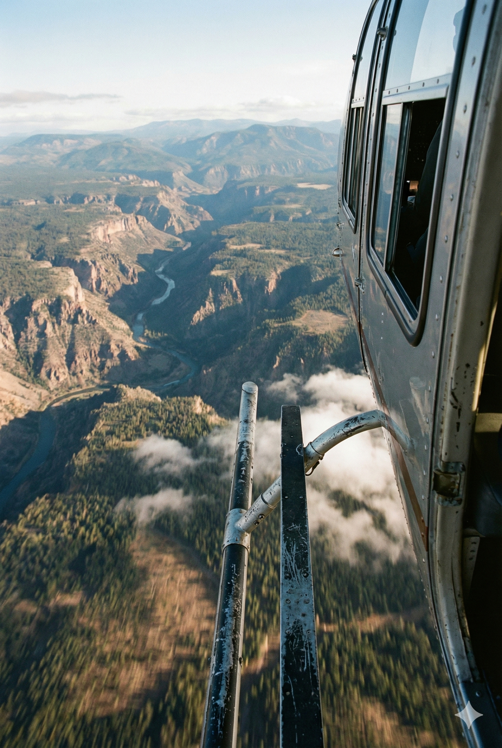 Pilot Describing the Scene Below