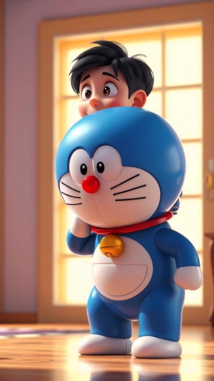 Doraemon Membantu Nobita dengan Pekerjaan