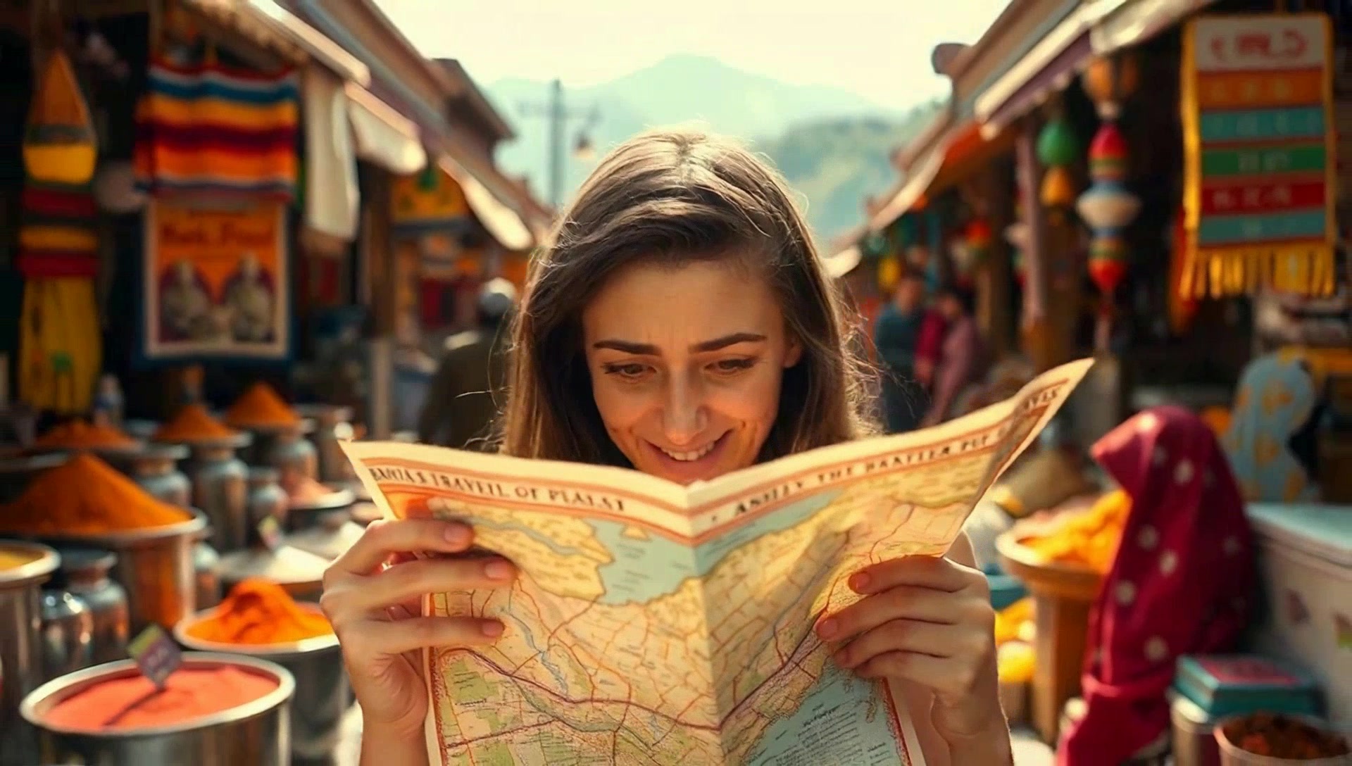 Overwhelmed in the Indian Bazaar