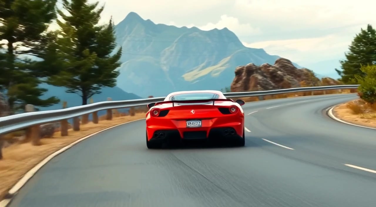 Petals and Power: A Ferrari in Bloom