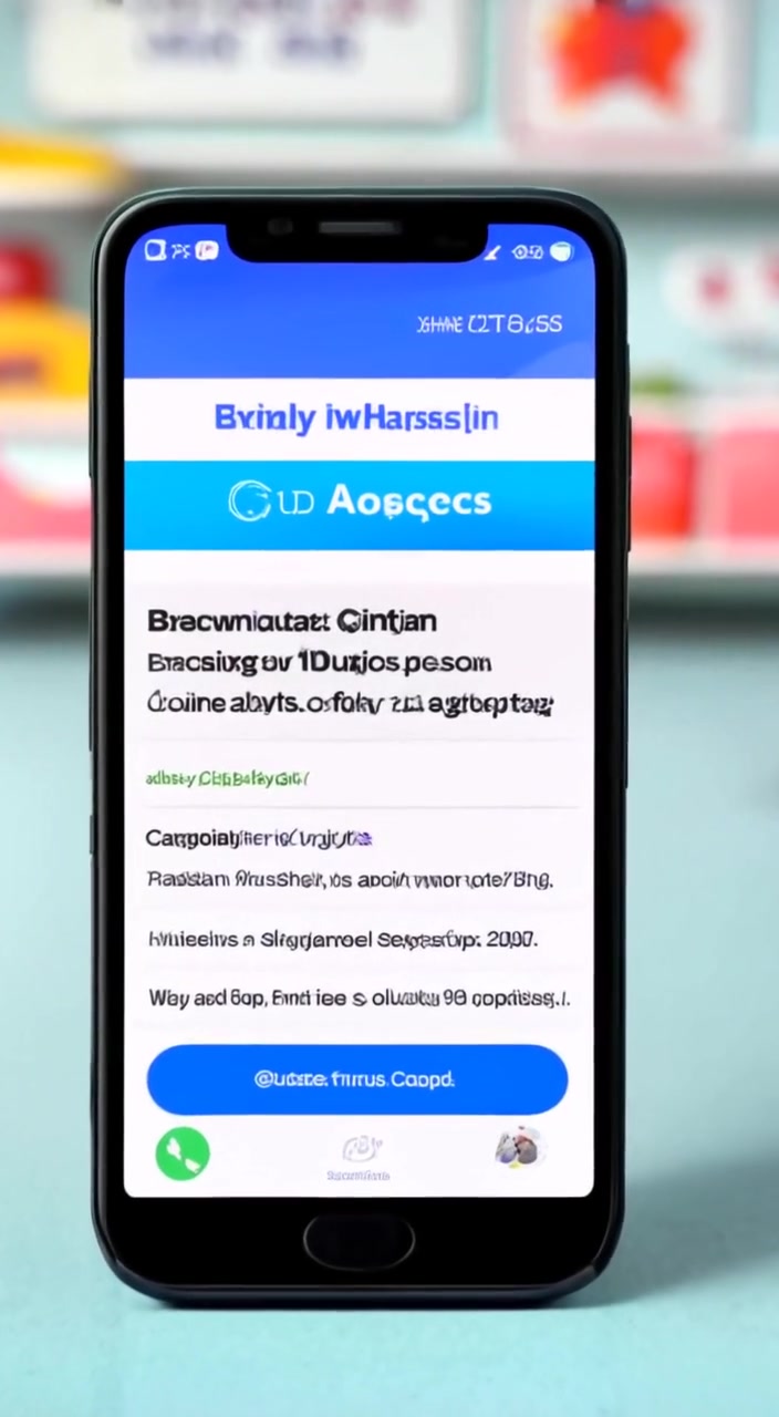 The smartphone gently tilts as colorful graphics animate behind the subscription confirmation page.
