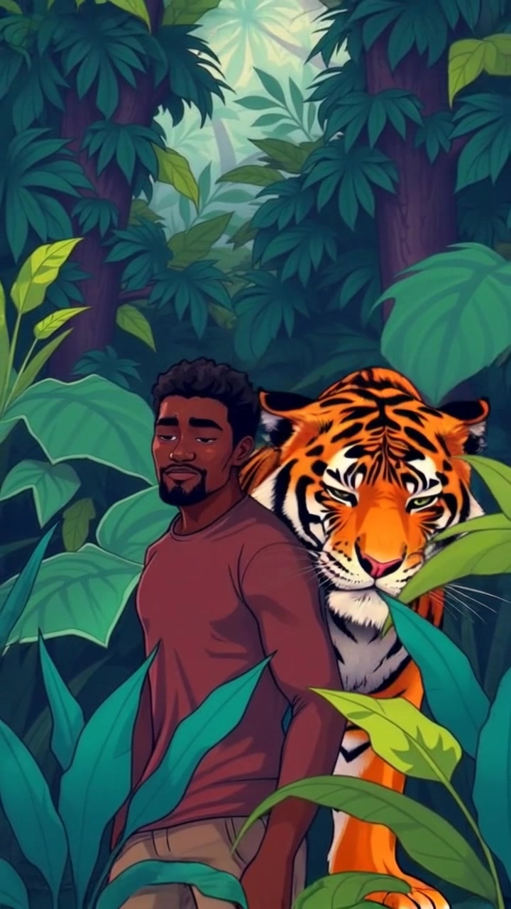 Unlikely Friends: A Boy and a Tiger in the Jungle