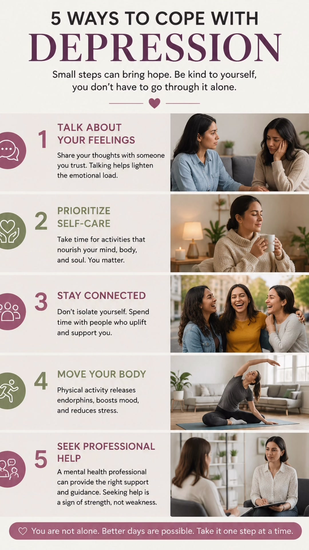 5 Simple Steps to Cope with Depression