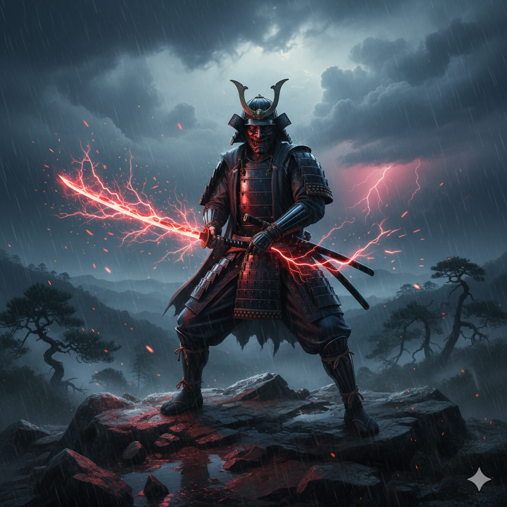 Samurai vs Dragon Showdown
