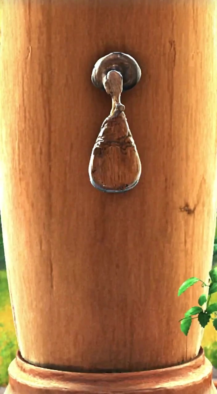 The old bell gently sways in the breeze, casting shadows on the wooden porch.
