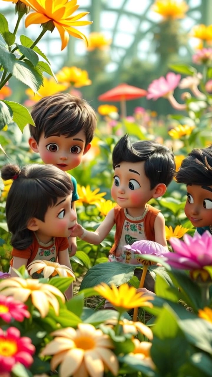 Joyful Moments in a Summer Garden