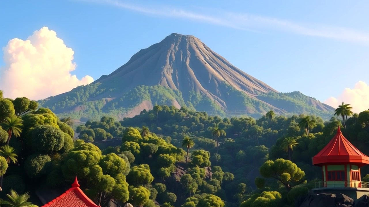 Keindahan Claymation Sekolah di Kaki Gunung Sinabung