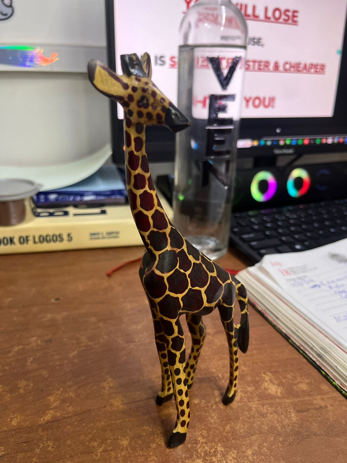 Wooden Giraffe's Wild Serengeti Adventure