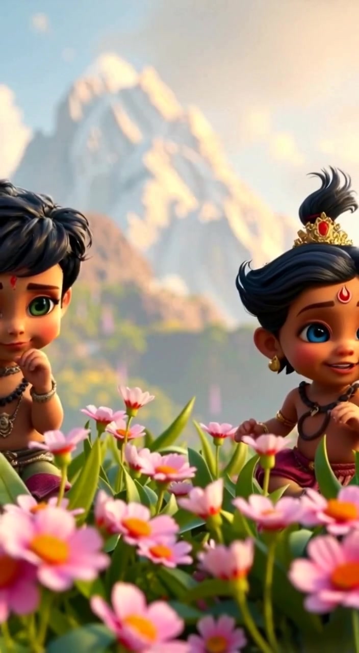 Baby Shiva's Snowy Adventures with Friends!
