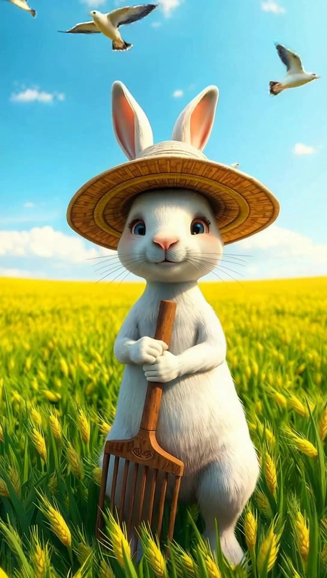 The Cheerful Rabbit's Farming Journey