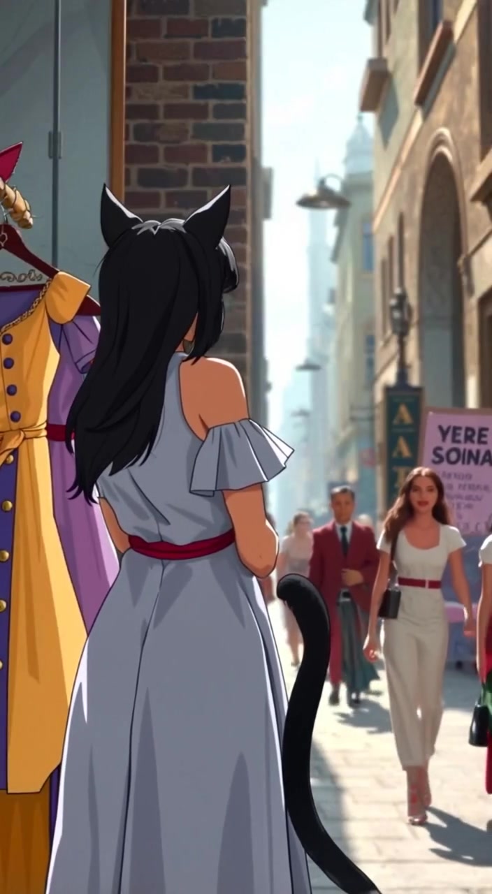 Cat-Like Human Wants Dress But No Money