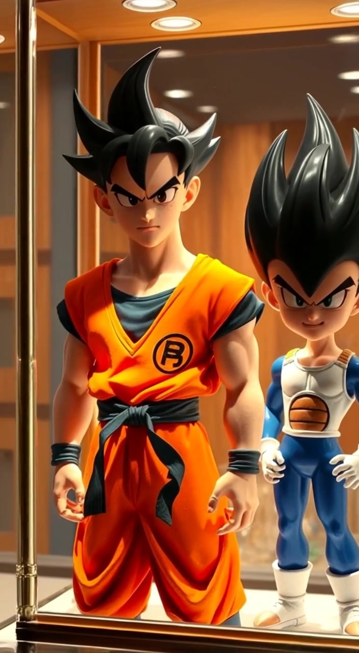 Saiyan Showdown in Glass: Goku vs Vegeta