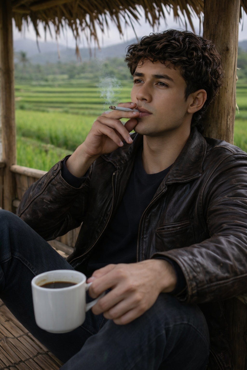 Ngobrol Santai di Gubug Sawah