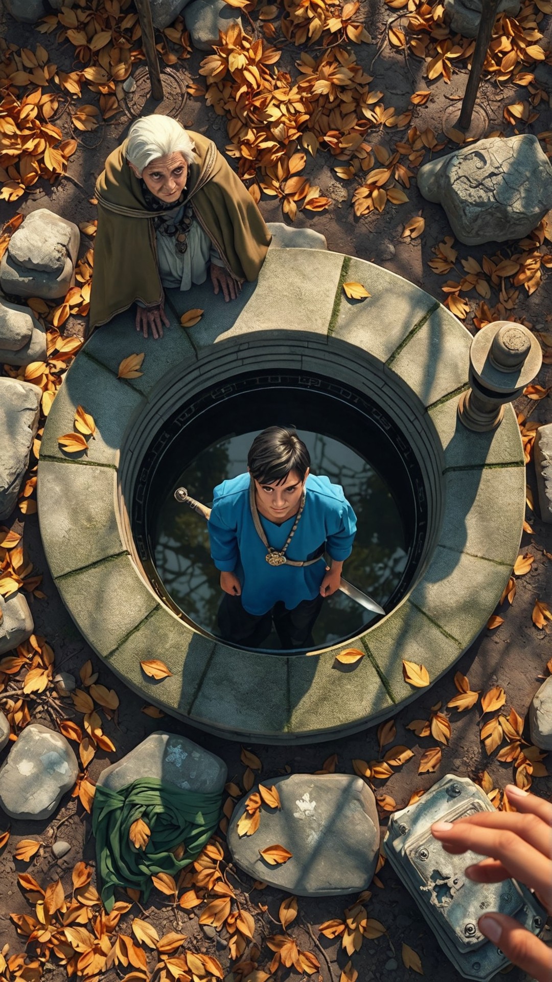The Old Well's Reflection