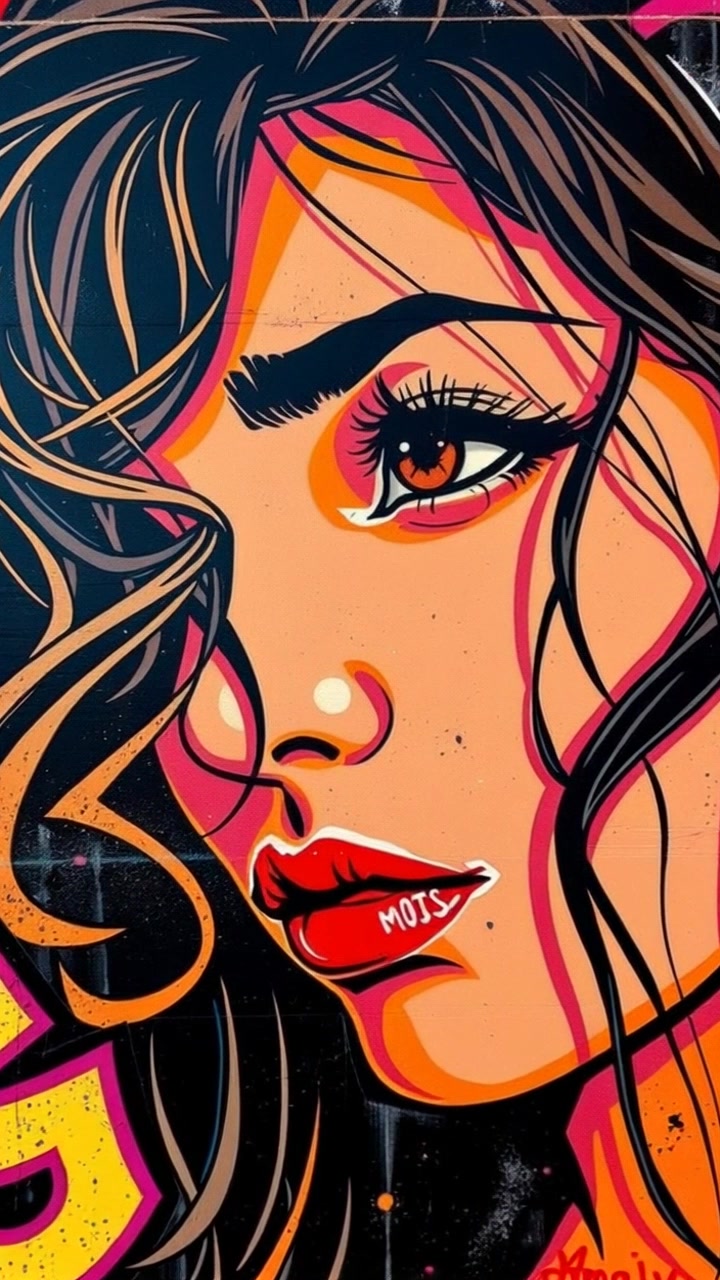 Subject: A woman with loose curls gazing contemplatively into the distance. Scene: Close-up of her expressive face with soft focus on the background highlighting her features. Style: Soft, diffused lighting creates a serene and introspective atmosphere. Motion: The camera gently pushes in, capturing the subtle nuances of her expression as the curls sway slightly, emphasizing the calmness of the moment.